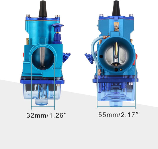 32mm PWK Carburetor Blue for 200cc–300cc Dirt Bike ATV Quad