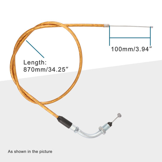 34.3" Throttle Cable with Laser Tube for 50cc-125cc Dirt Pit Bike ATV