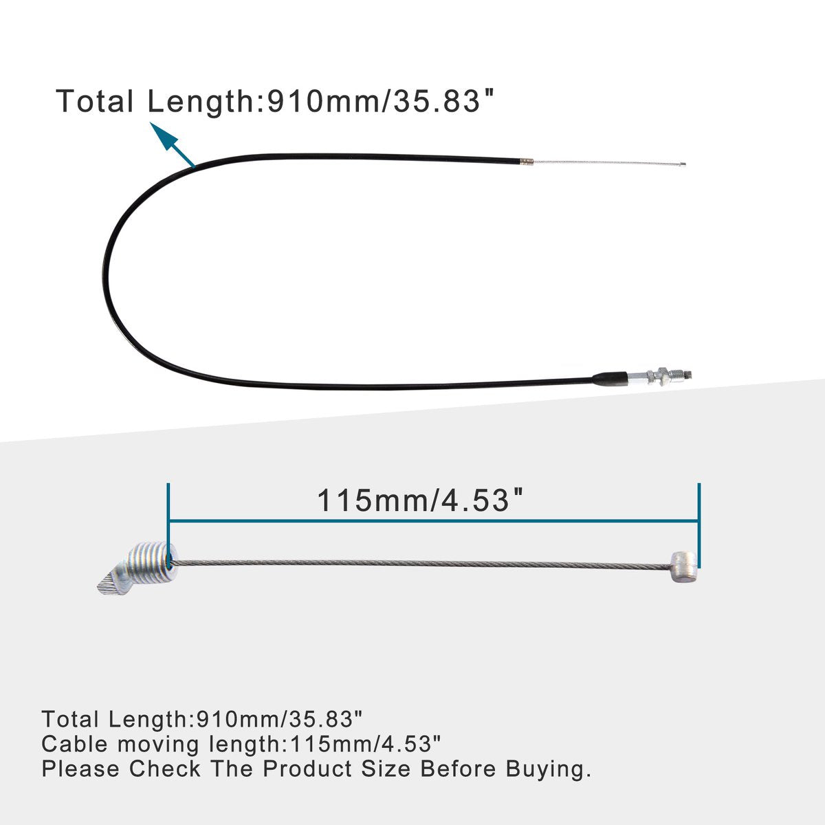35.83" Throttle Cable for 50cc-150cc Dirt Pit Bike Scooter ATV