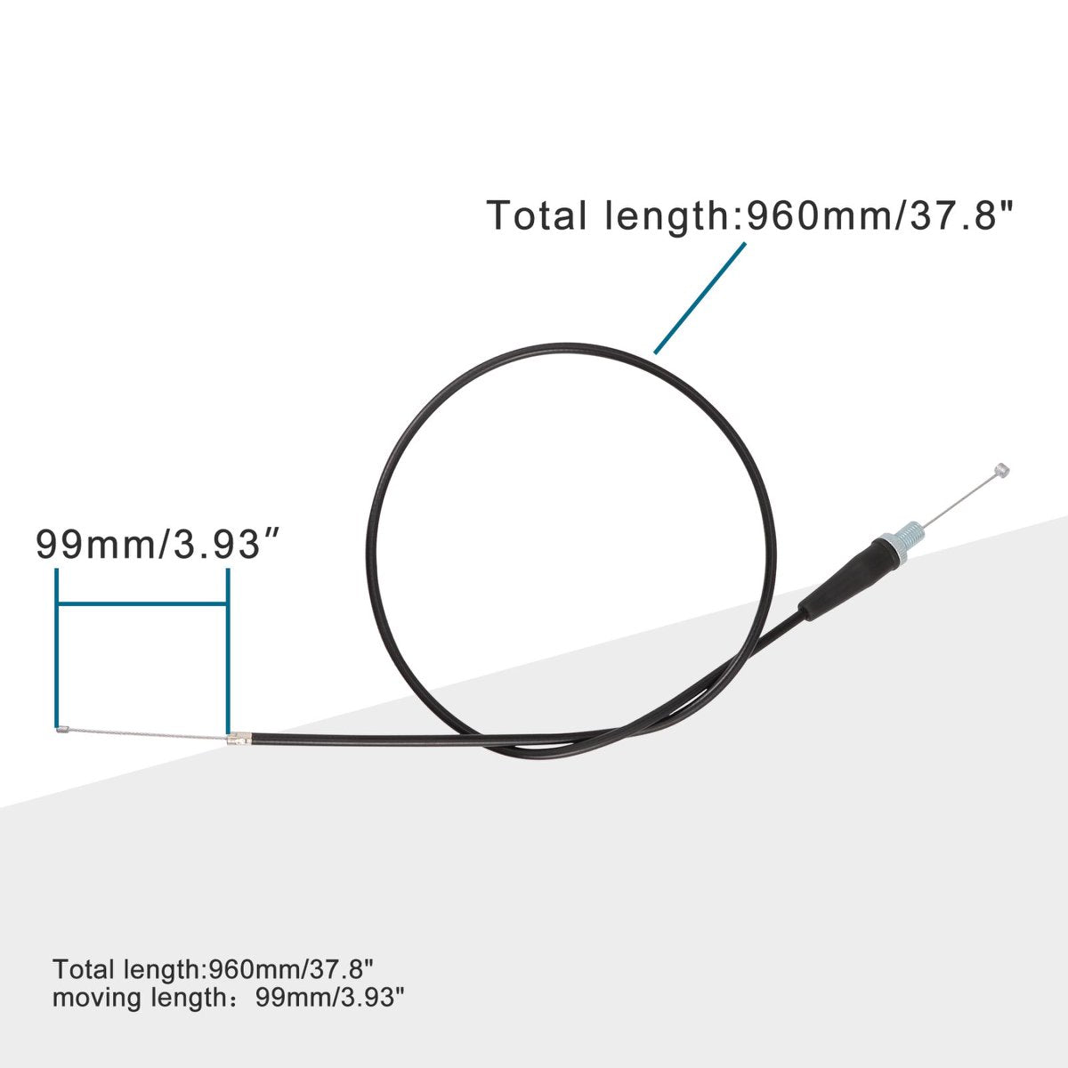 37.6" Throttle Cable for Apollo RFZ SSR125 SSR110 Dirt Pit Bike