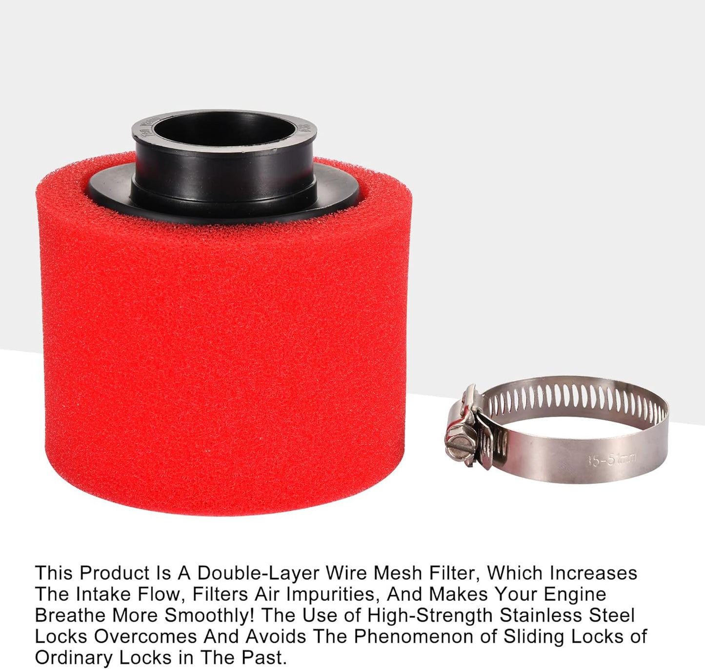 38mm Foam Pod Air Filter for 50cc–125cc ATV Dirt Bike Scooter Go Kart