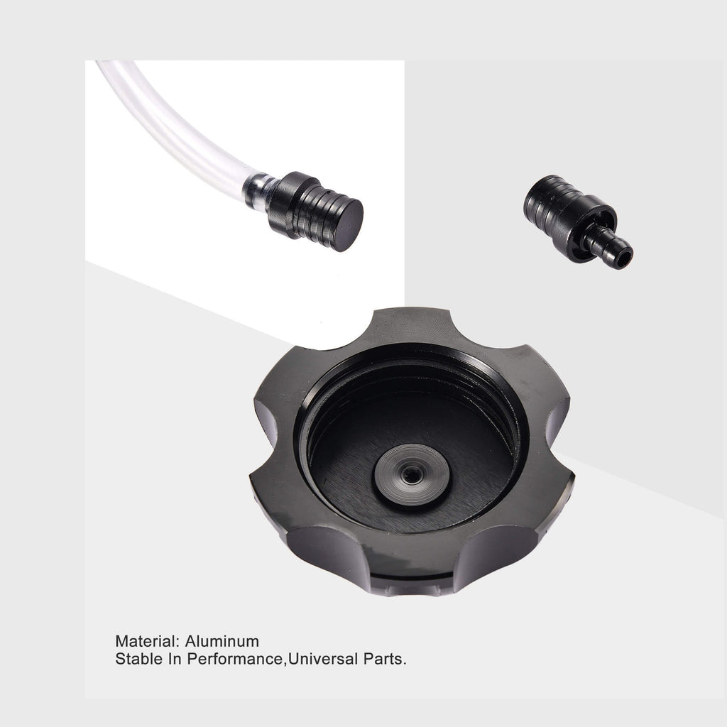 GOOFIT 49.5mm Racing Gas Fuel Tank Cap Replacement for SSR Thumpstar TTR Kayo Taotao Kazuma Coolste 50cc-125cc Motorcycle Pit Bike Black