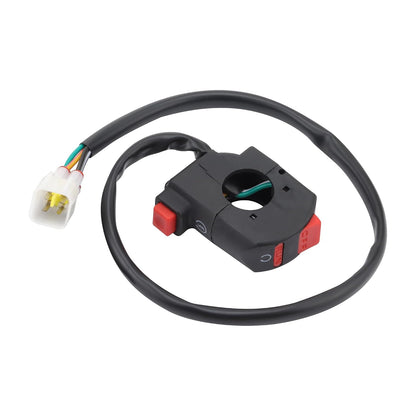 4-Pin 2-Function Handlebar Switch for 22mm / 7/8" Motorcycle ATV Scooter