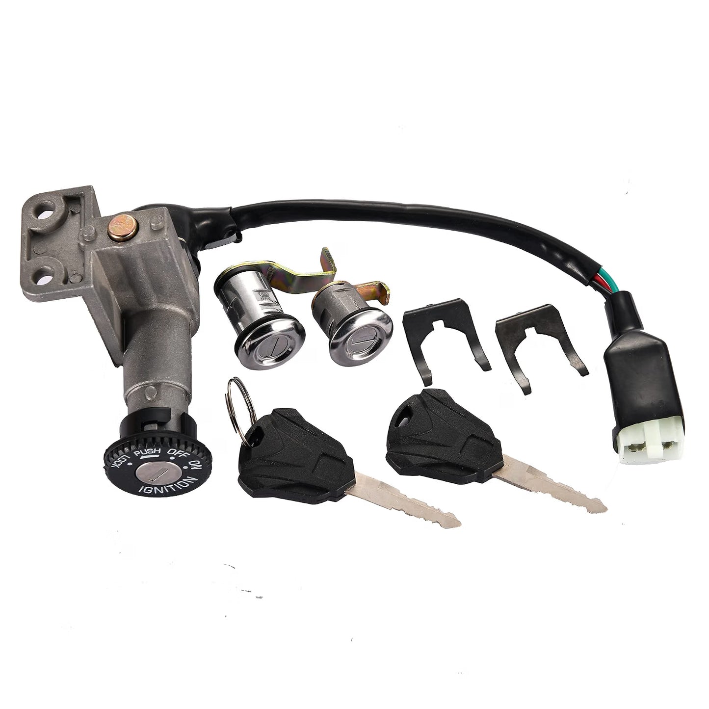 4-Pin Ignition Switch Key for GY6 49cc 50cc Scooter Jonway 50QT-21