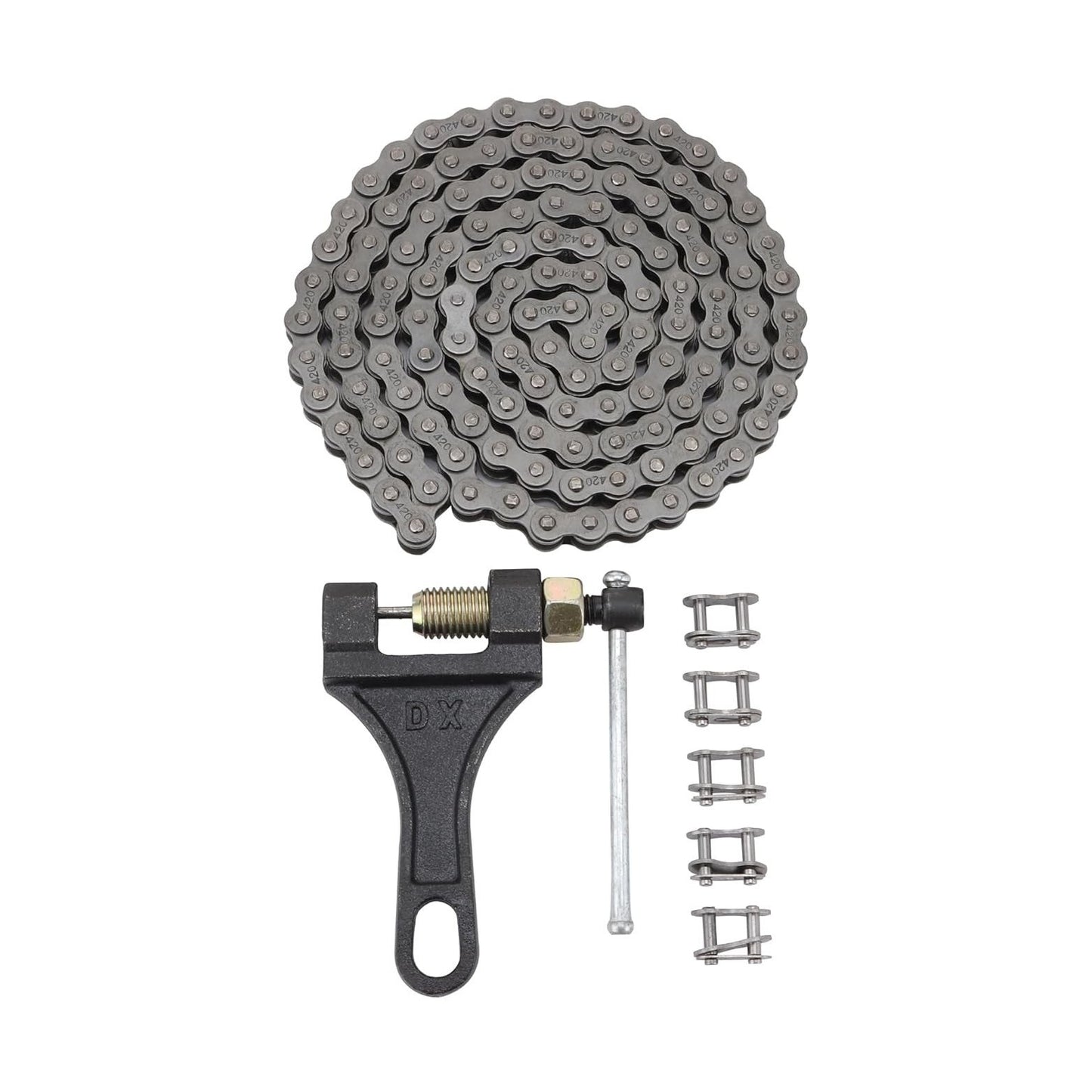 420 Standard Roller Chain 132 Link Set For 110cc 125cc Engine