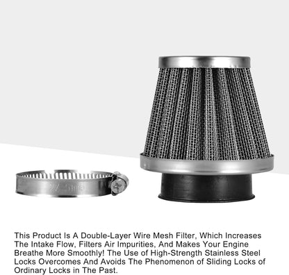 44mm Air Filter for CB CG 200cc 250cc & GY6 150cc Engine ATV Go Kart