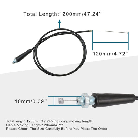 47.24" Throttle Cable for SSR Thumpstar XR50 CRF50 CRF70 Pit Dirt Bike