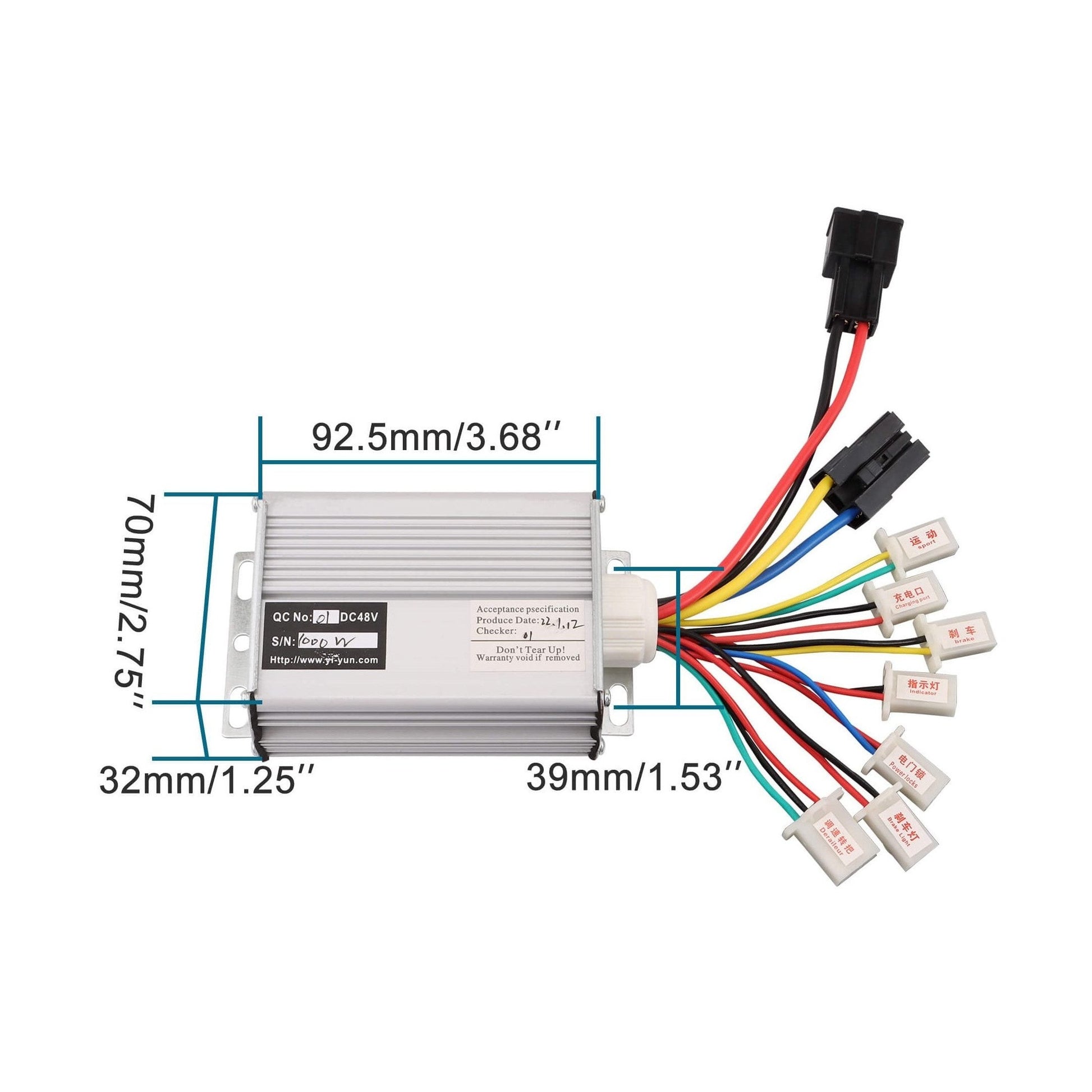 48V 1000W DC Motor Speed Controller