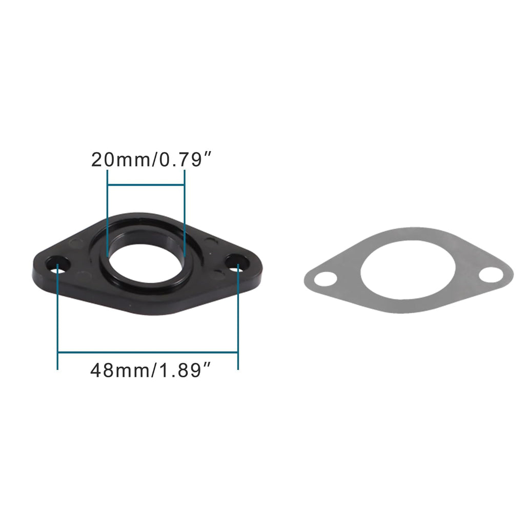 GOOFIT Intake Manifold Gasket Spacer Replacement for 50cc 70cc 90cc 110cc 125cc ATV Dirt Bike Go Kart 4 Wheeler