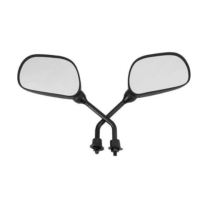GOOFIT 8mm Black Plastic Rearview Mirror for 50cc 70cc 90cc 110cc 125cc 150cc 200cc 250cc ATV Scooter Motorcycle