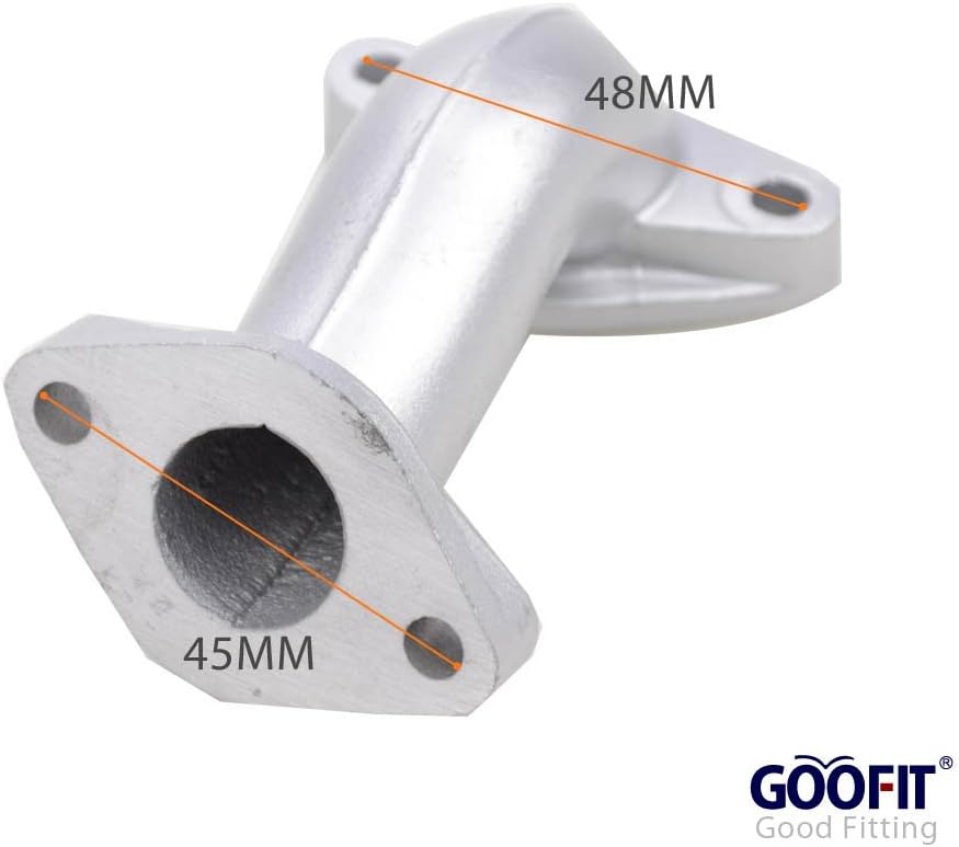 GOOFIT 20mm Intake Manifold Pipe Replacement for 50cc 70cc 90cc 110cc ATV Dirt Bike Go Kart Horizontal Engine