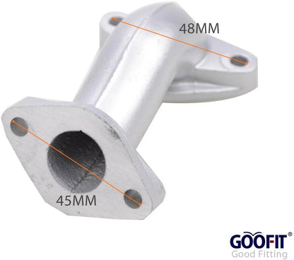 GOOFIT 20mm Intake Manifold Pipe Replacement for 50cc 70cc 90cc 110cc ATV Dirt Bike Go Kart Horizontal Engine