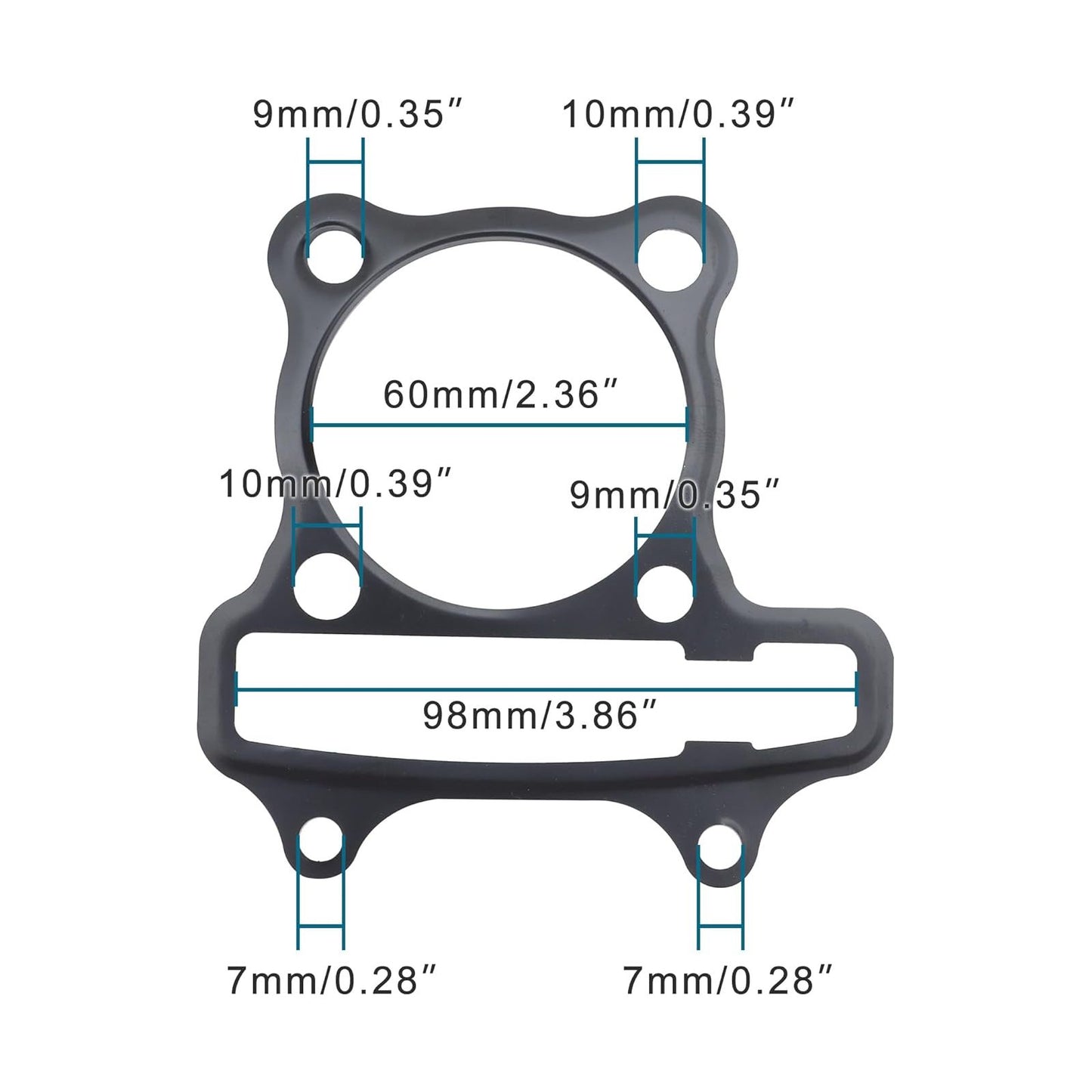 GOOFIT 57.4mm Cylinder Gasket Set for GY6 150cc ATV Go Kart Moped Scooter