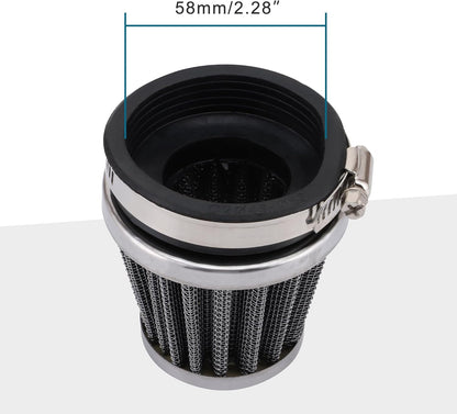 58mm Air Filter for 50cc–250cc GY6 ATV Scooter Go Kart Dirt Bike