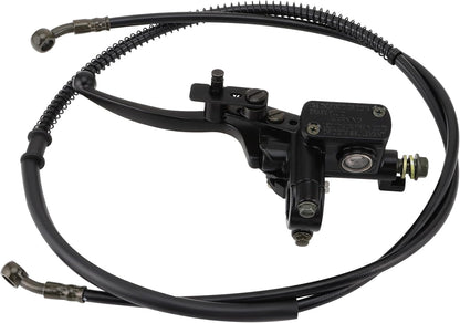 GOOFIT Hydraulic 7/8" 22mm Front Left Brake Master Cylinder Brake Lever Handle with Cable for 50cc 70cc 90cc 110cc 125cc 150cc Chinese ATV Quad