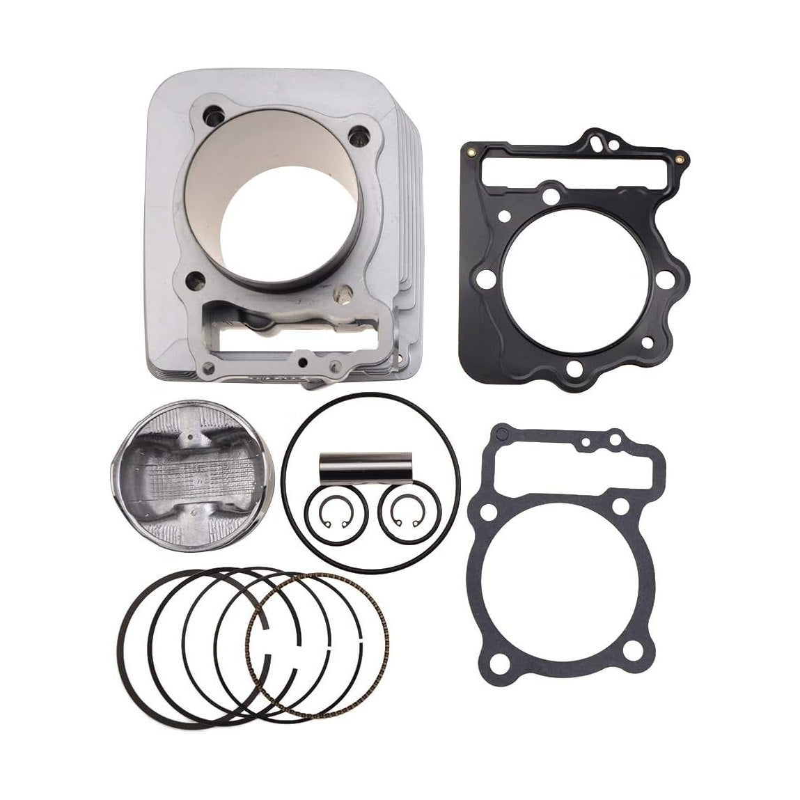 GOOFIT 89mm 440CC Big Bore Cylinder with Piston Rings Kit with Gaskets with Spark Plug Replacement for 400X TRX400EX TRX400X 1999-2008 1996-2014 12100-HN1-A7 ATV Quad