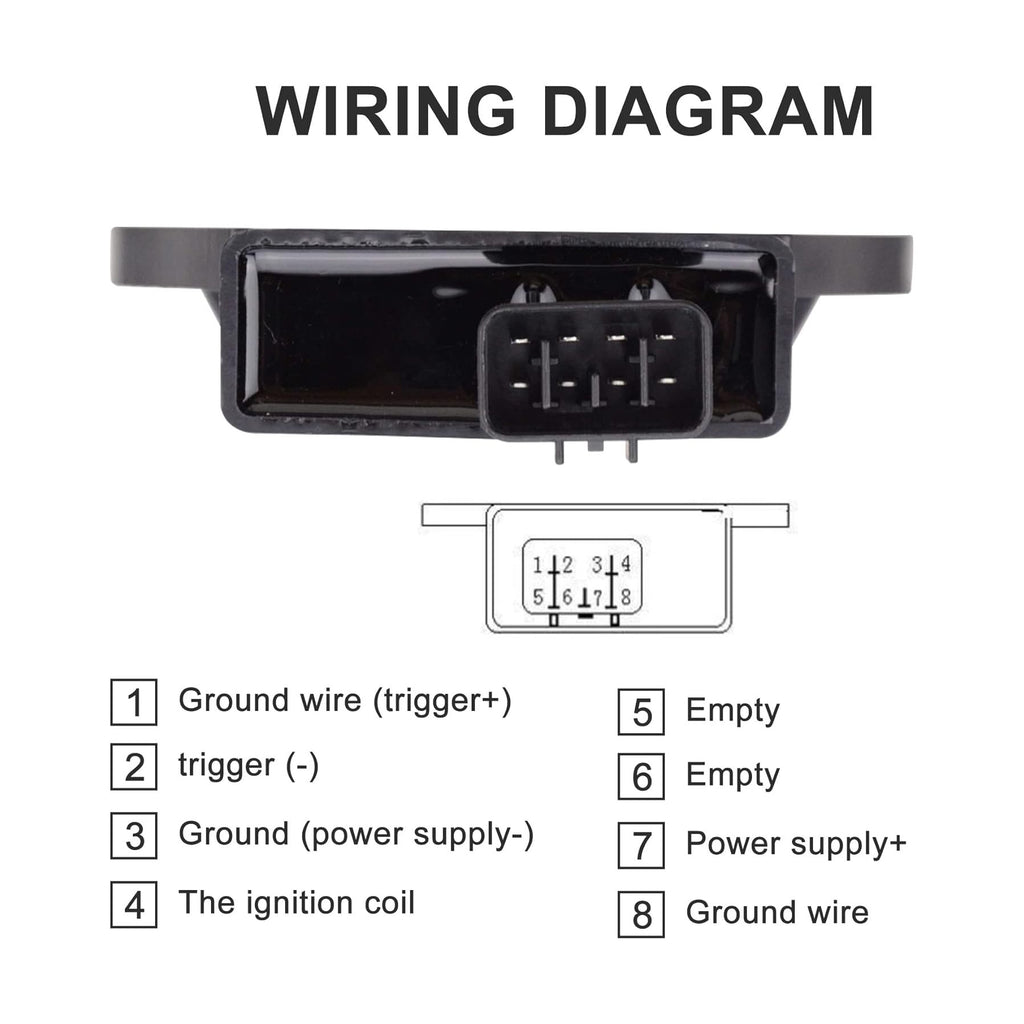 GOOFIT 8 Pins CDI Box Ignition Replacement for 250cc 260cc 300cc Roketa Xingyue Scooter ATV