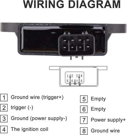 GOOFIT 8 Pins CDI Box Ignition Replacement for 250cc 260cc 300cc Roketa Xingyue Scooter ATV