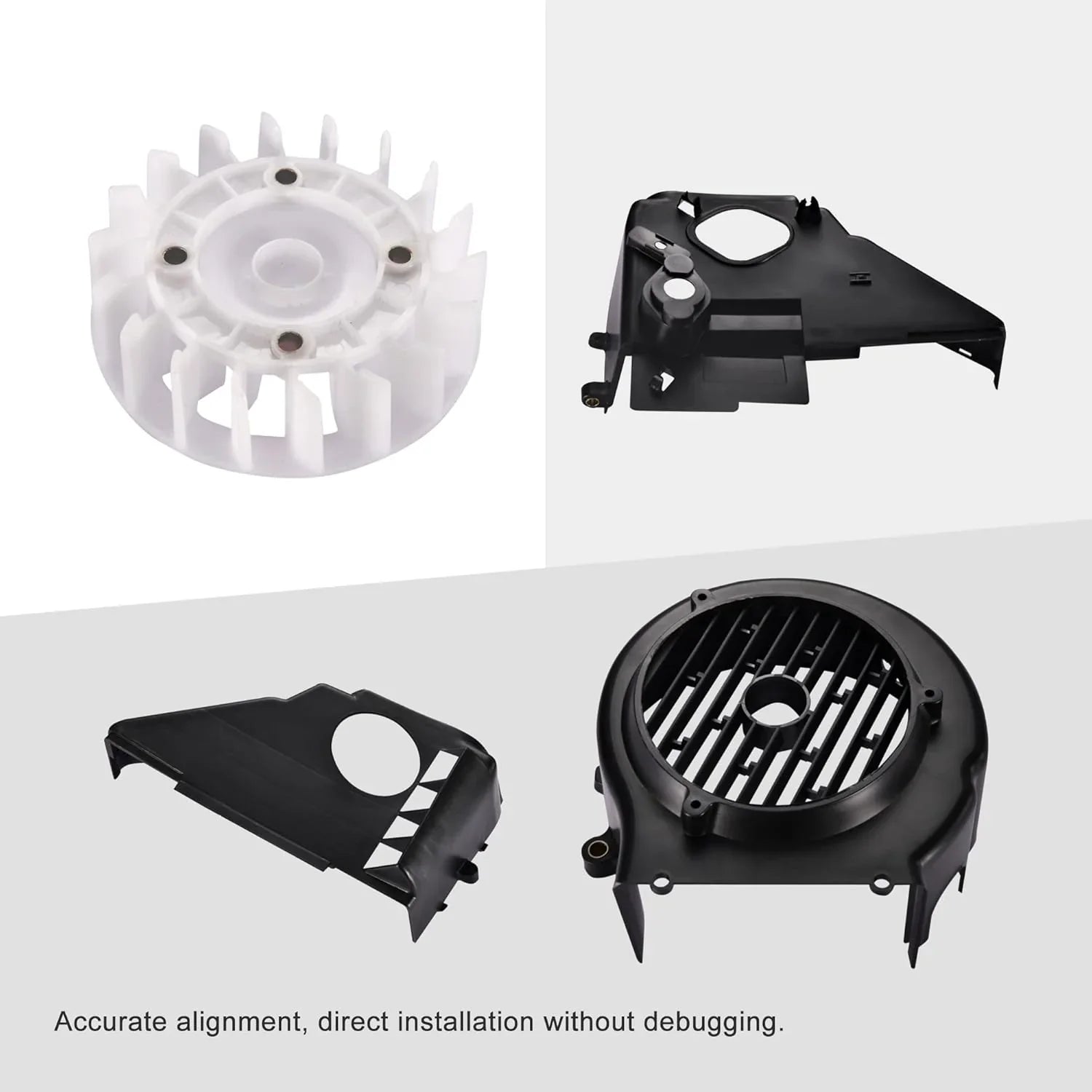Engine Air Director & Cooling Fan Shroud Assembly for GY6 125cc 150cc - goofitmoto