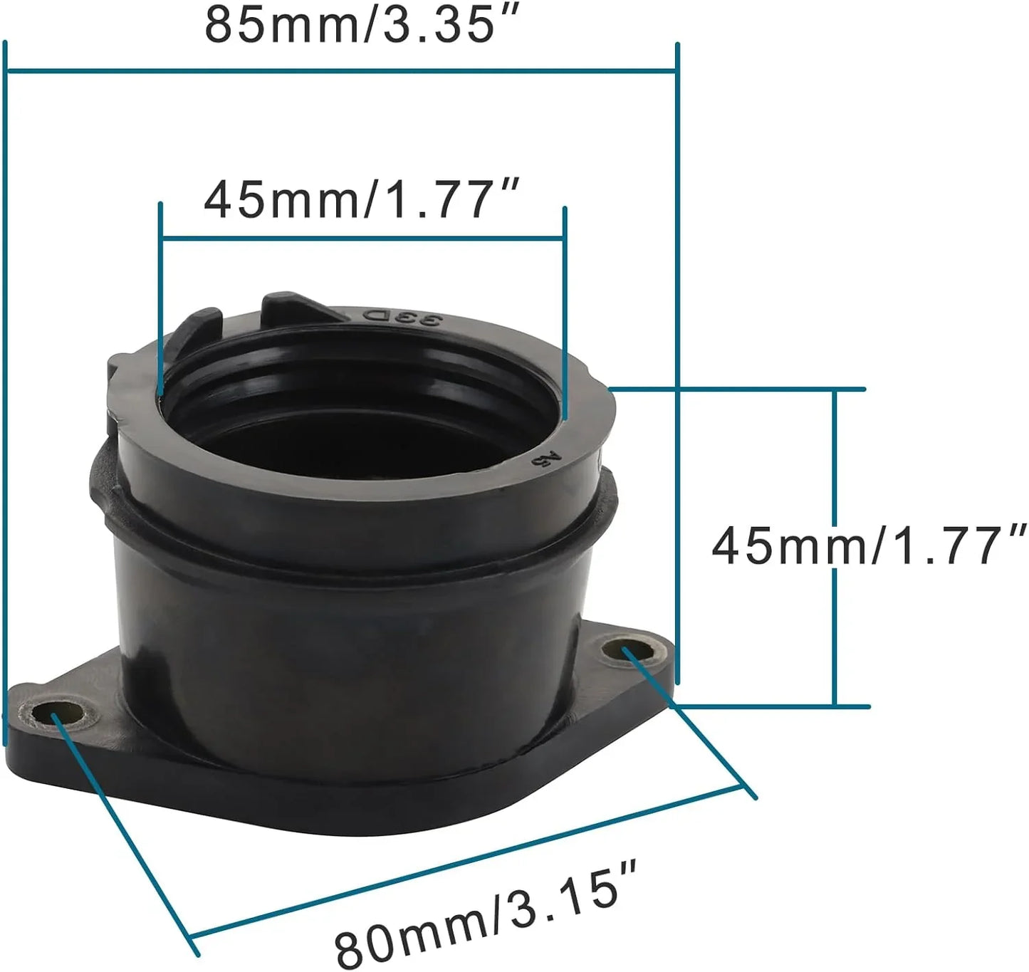 Intake Manifold Joint for Yamaha WR450F YZ450F (2010-2018) | OEM 33D-13597-00/10 - goofitmoto