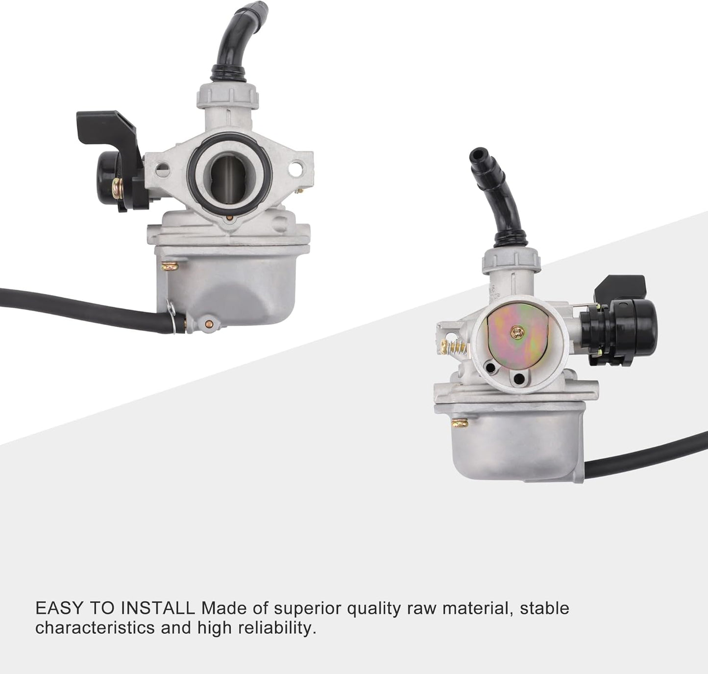 Carburetor PZ19 19mm Hand Lever Tune-Up Kit for 50cc–135cc ATV, CRF50, CRF70, Pit Bike