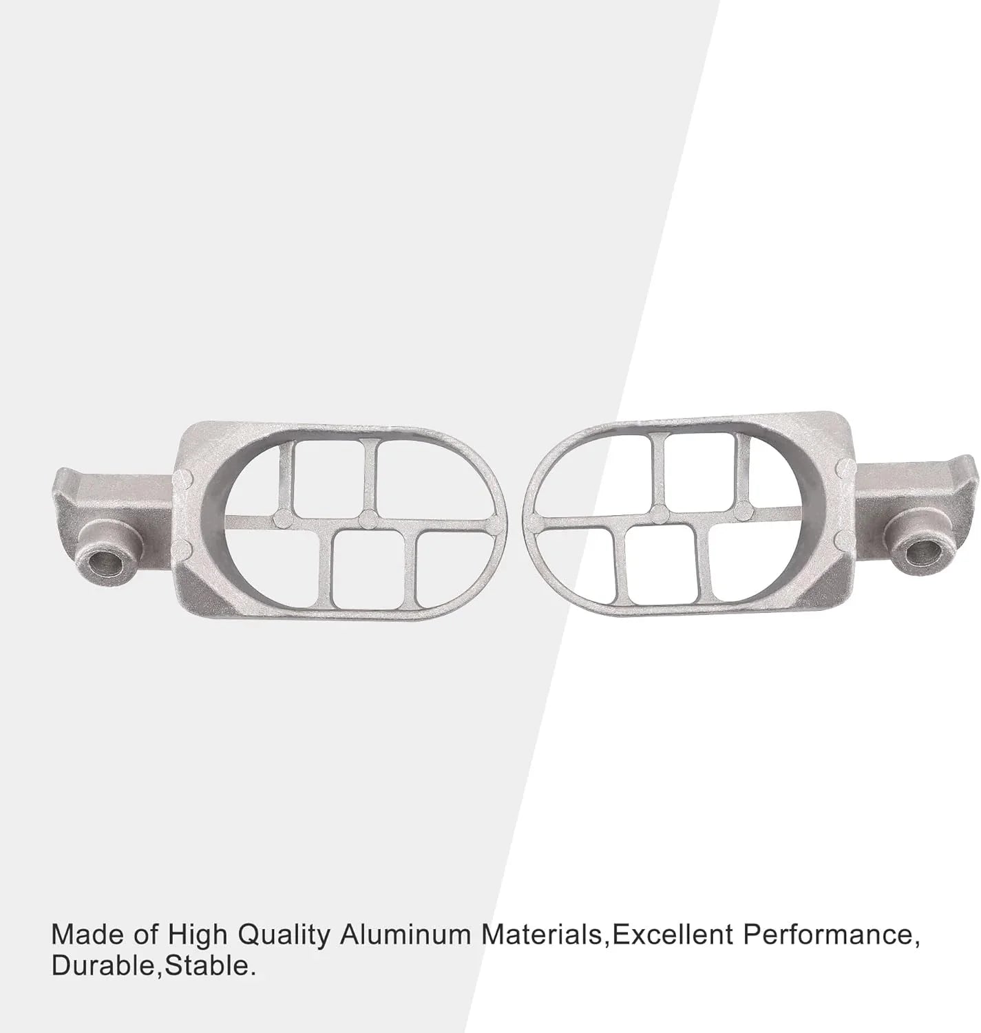 Wide Aluminum Foot Pegs for Yamaha PW50 PW80, Honda XR50R XR70, & 50cc-125cc Pit Bikes (Silver) - goofitmoto