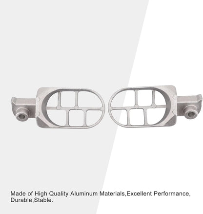 Wide Aluminum Foot Pegs for Yamaha PW50 PW80, Honda XR50R XR70, & 50cc-125cc Pit Bikes (Silver) - goofitmoto