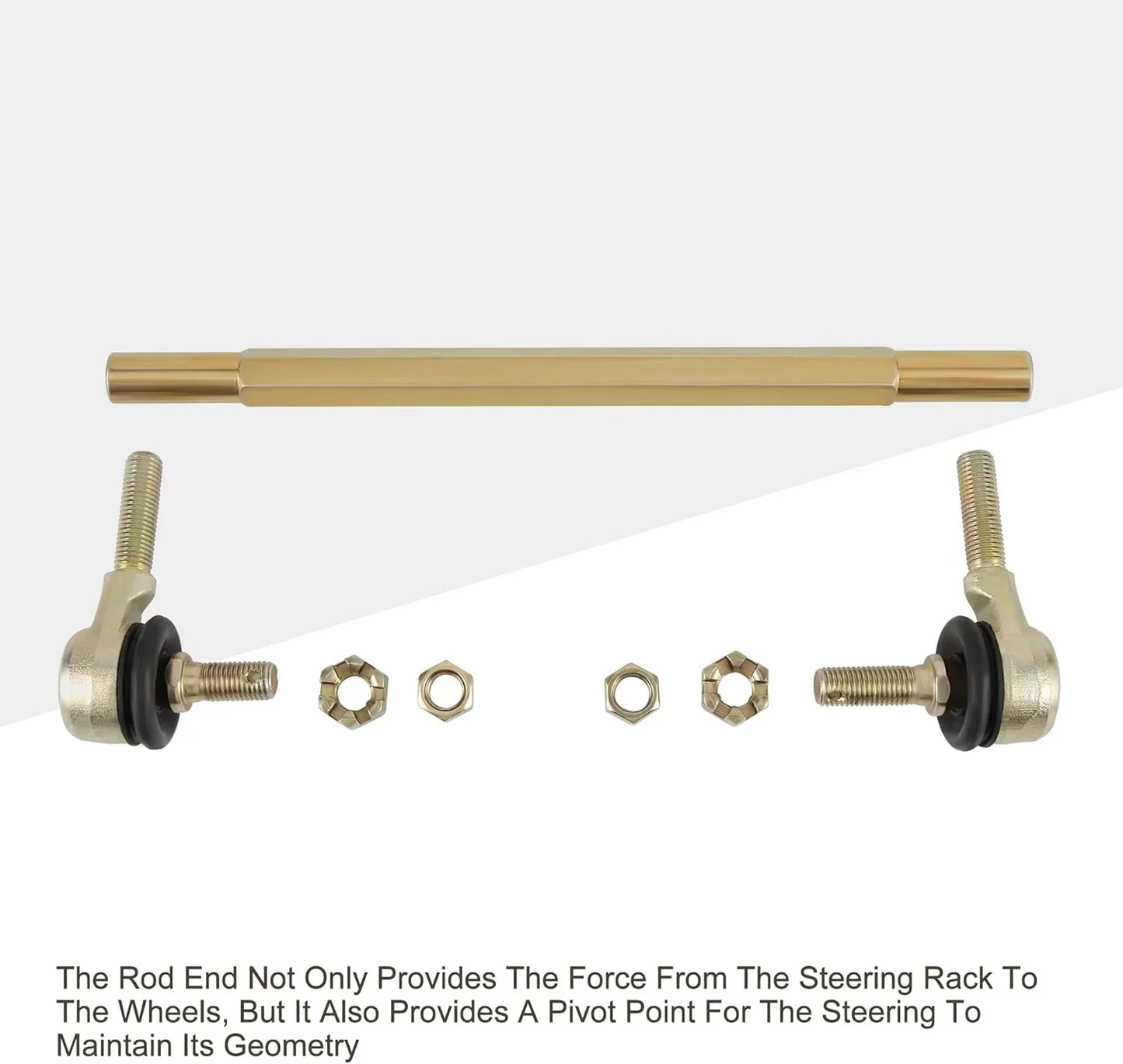 240mm Tie Rod Assembly | 10mm Thread | Precision Steering for 50cc-250cc ATV Quad - goofitmoto