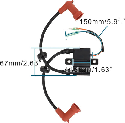 Yamaha Outboard Ignition Coil for F9.9 F13.5 F15 F25 F40 4-Stroke Engines - goofitmoto
