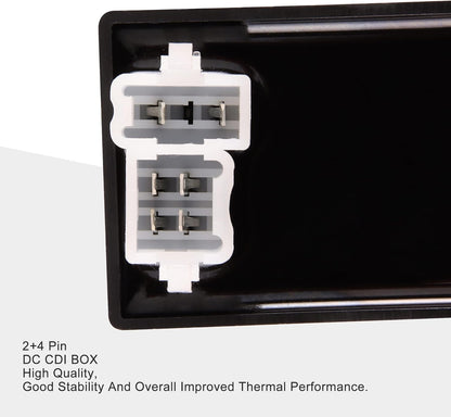 GOOFIT 6 Pin DC CDI ECU REV Box for CG150cc 200cc 250cc Vertical Engine ATV Go Kart