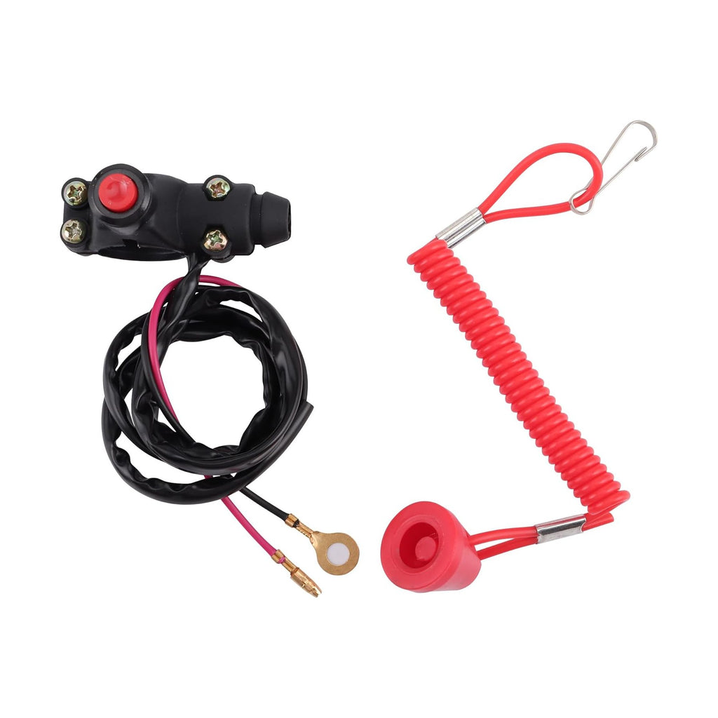 GOOFIT 7/8" 22mm Handlebar 2 Wire Tether Kill Switch Replacement for 110cc 125cc Beach buggy Dirt Pit Bike ATV 4 Wheeler Quad