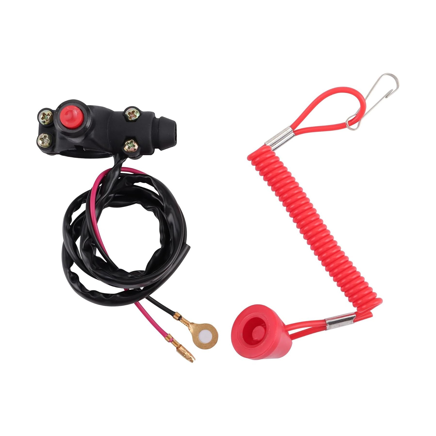 GOOFIT 7/8" 22mm Handlebar 2 Wire Tether Kill Switch Replacement for 110cc 125cc Beach buggy Dirt Pit Bike ATV 4 Wheeler Quad