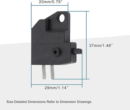 GOOFIT Left Brake Switch for 50cc 70cc 90cc 110cc 125cc 150cc 200cc 250cc ATV Dirt Bike Moped Scooter Pit Bike Dune Buggy