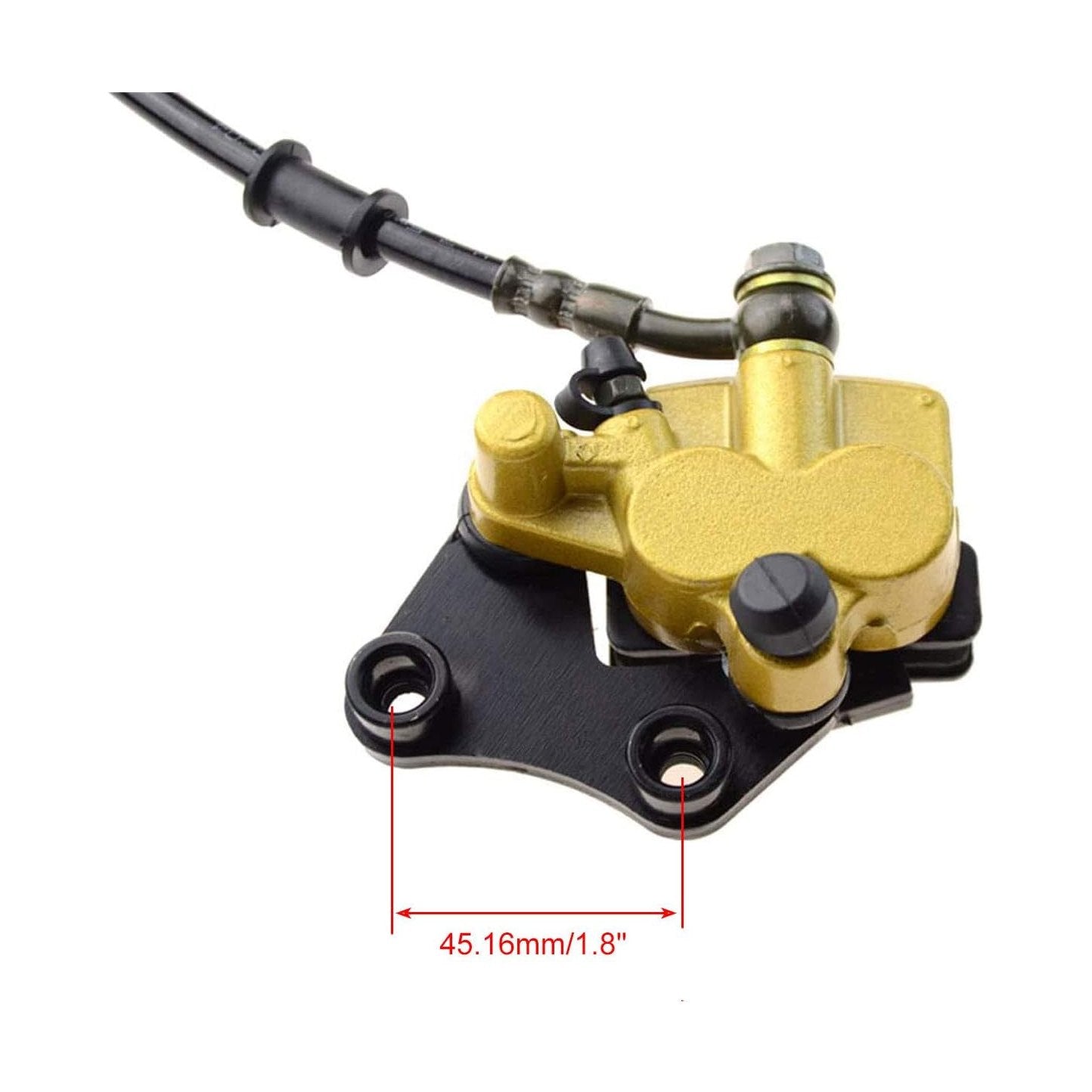 GOOFIT Front Disc Brake Master Cylinder Caliper Assembly With Disc Brake Pad Shoe Set Replacement for Chinese 50cc 70cc 90cc 110cc 125cc Dirt Bike Pit Bike