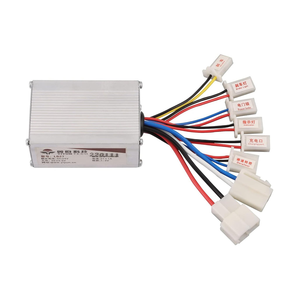 GOOFIT Motorcycle Speed Controller 24V 250W Replacement for Electrical Scooter Tricycle Brush E-Bike Bicycle