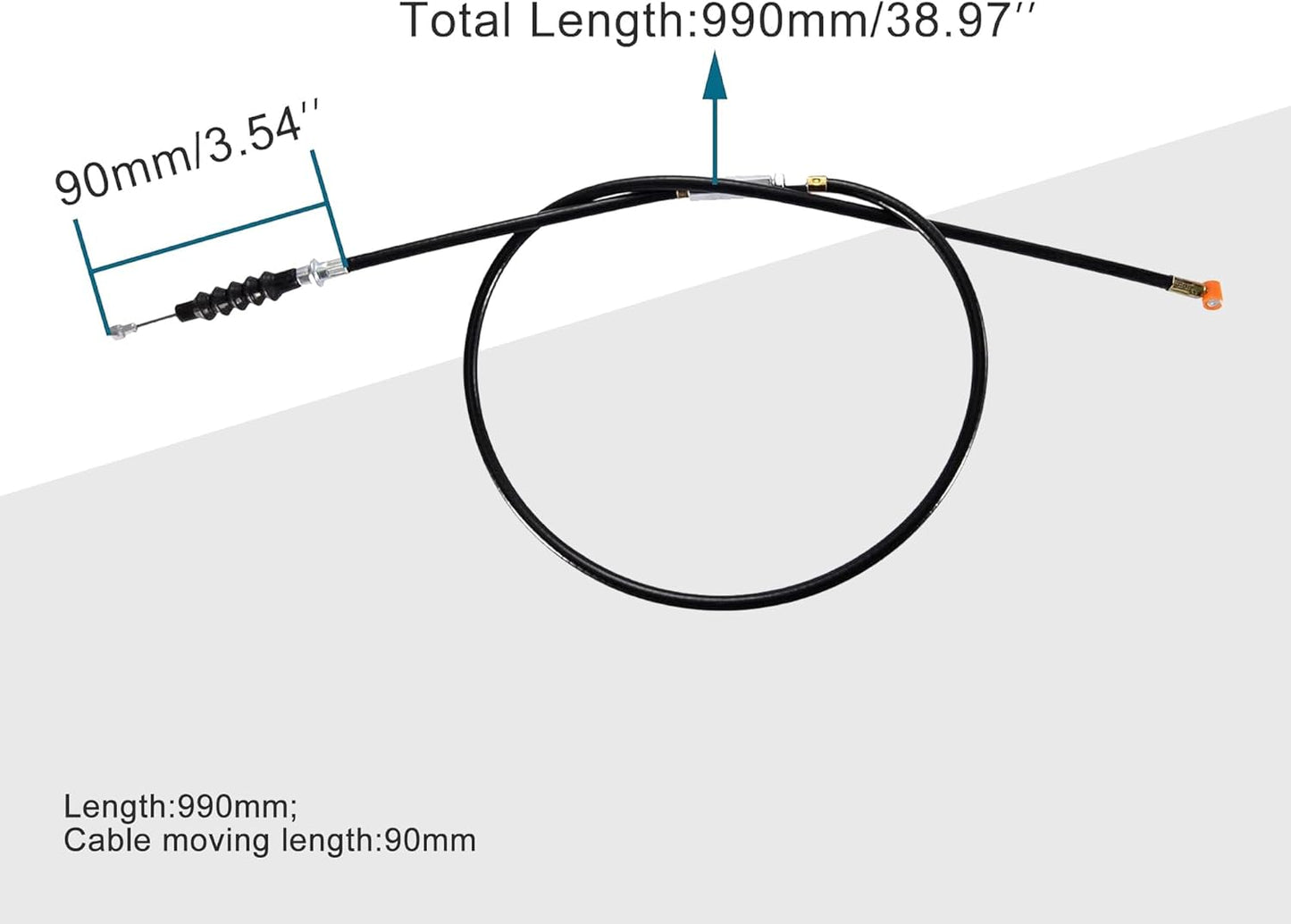 GOOFIT 38.98" Clutch Cable with Adjuster for 50cc 70cc 90cc 110cc 125cc Dirt Bike
