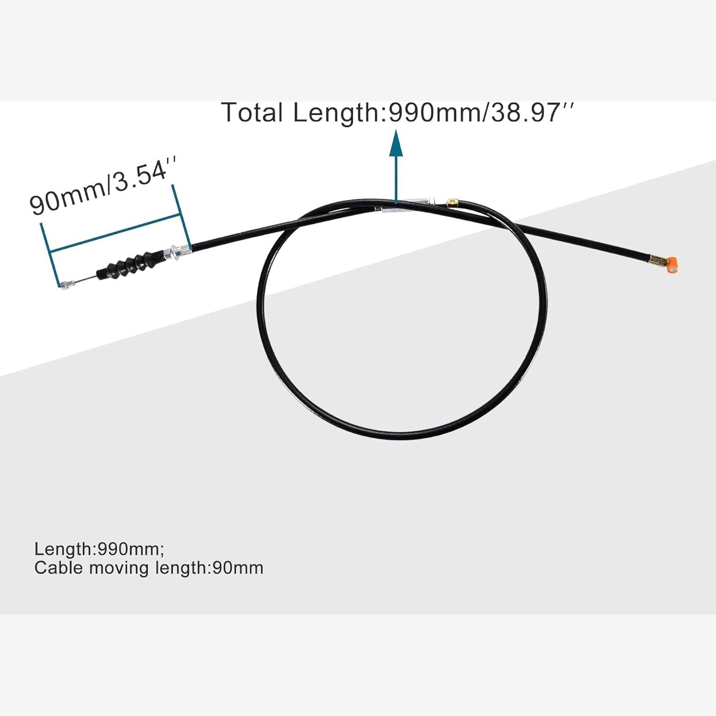 GOOFIT 38.98" Clutch Cable with Adjuster for 50cc 70cc 90cc 110cc 125cc Dirt Bike