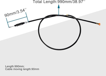 GOOFIT 38.98" Clutch Cable with Adjuster for 50cc 70cc 90cc 110cc 125cc Dirt Bike
