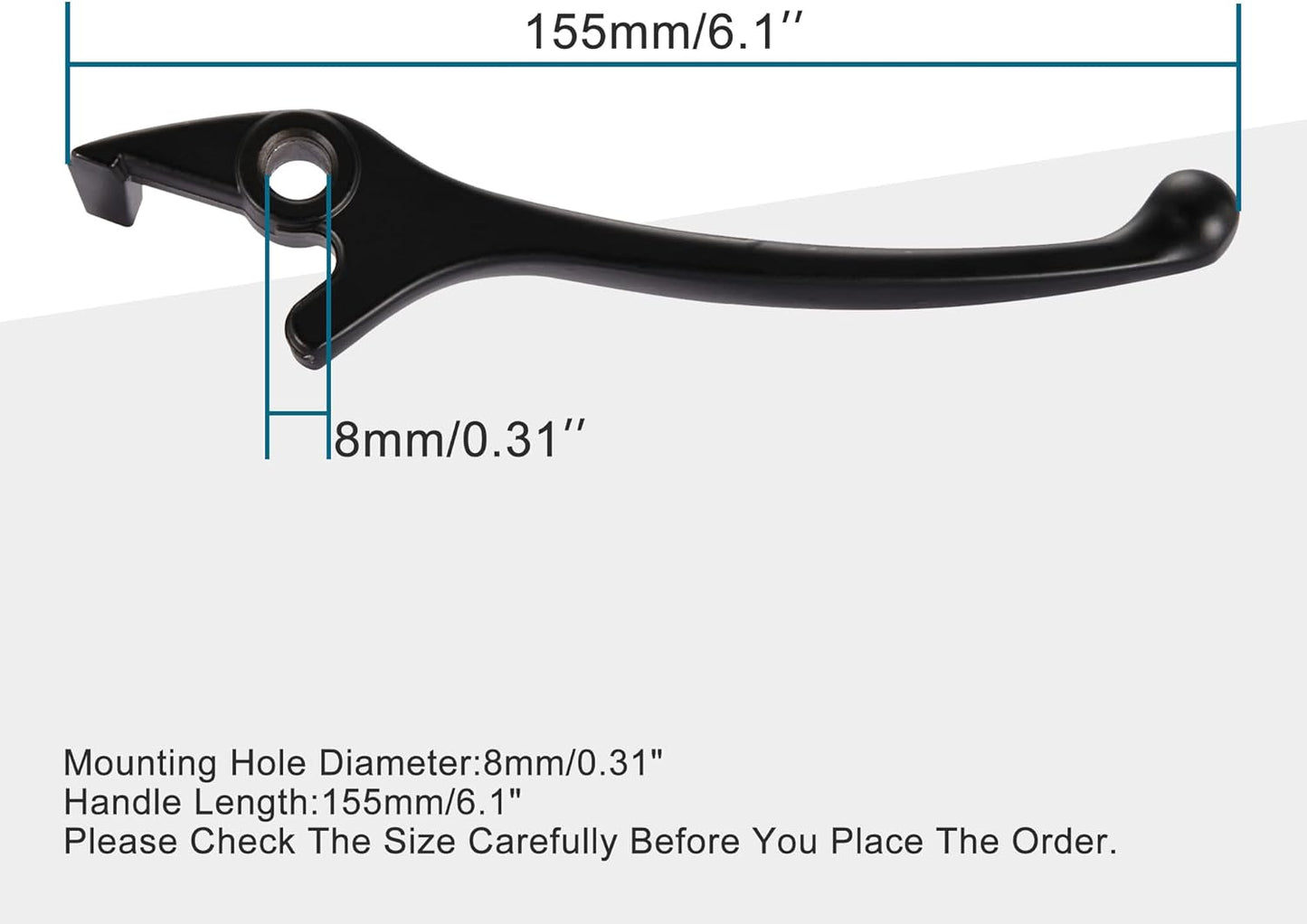 GOOFIT Left Brake Lever Handle for 50cc 70cc 90cc 110cc 125cc Chinese ATV Quad TaoTao Roketa Sunl JCL