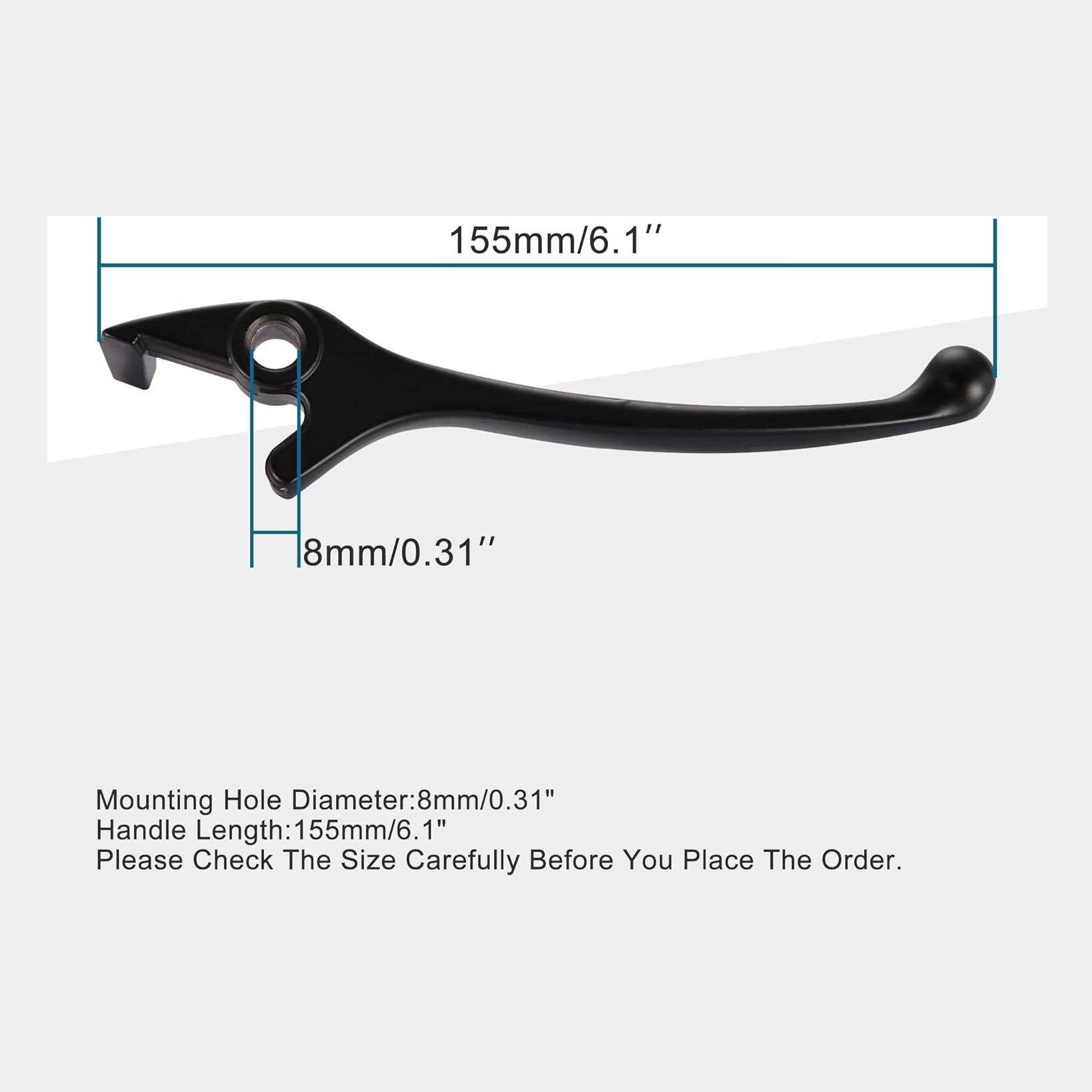 GOOFIT Left Brake Lever Handle for 50cc 70cc 90cc 110cc 125cc Chinese ATV Quad TaoTao Roketa Sunl JCL