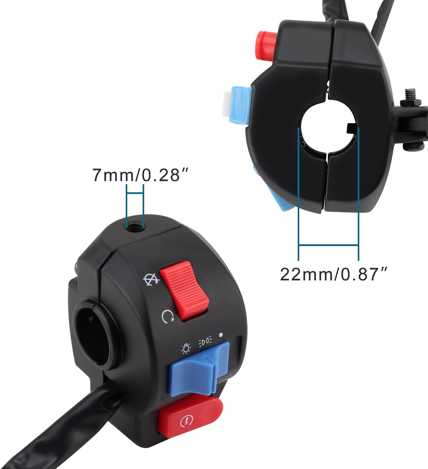 GOOFIT Right Start Switch Assembly Replacement for 50cc 70cc 90cc 110cc 125cc 150cc Scooter Motorcycle