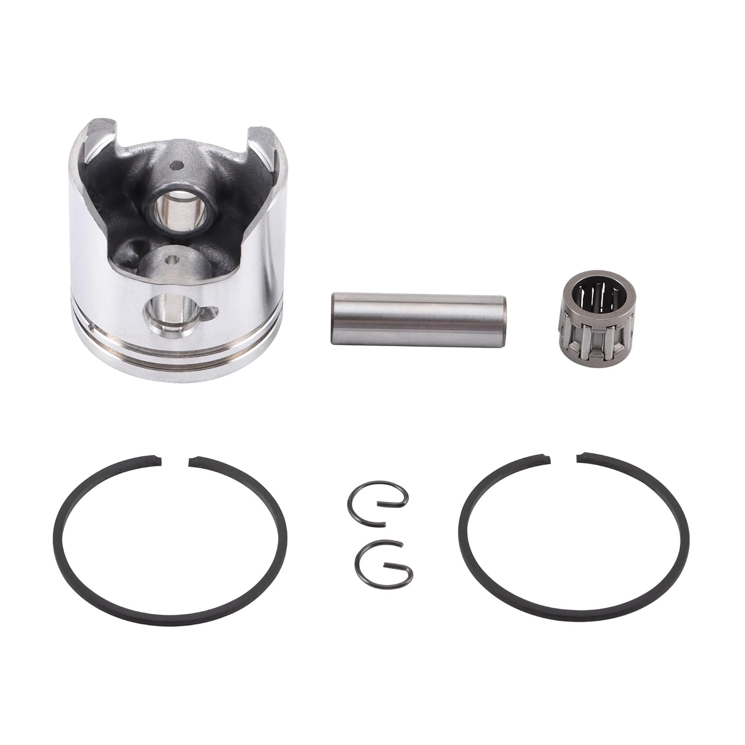 GOOFIT 40mm Piston Ring Assembly Kit Replacement for 2 Stroke 49cc 50cc Y-Zinger Jog Moped Scooter Dirt Pit Bike Go Kart