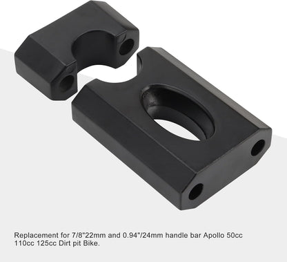 7/8" 22mm CNC Aluminium Gabelbrücken-Baugruppe für Apollo 50cc-125cc Pit Bike