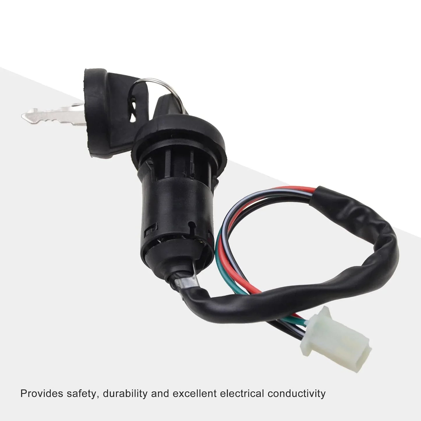 Ignition Switch Key 4 Wire with Cap for ATV Dirt Bike Scooter - goofitmoto