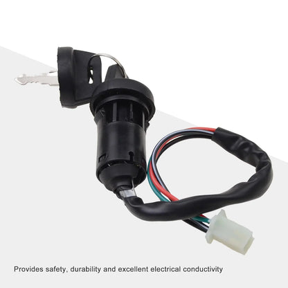 Ignition Switch Key 4 Wire with Cap for ATV Dirt Bike Scooter - goofitmoto