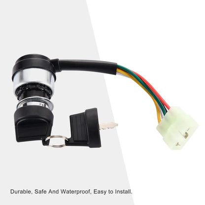 Ignition Switch 5 Wire for 50cc–250cc ATV Go Kart Beach Bike - goofitmoto