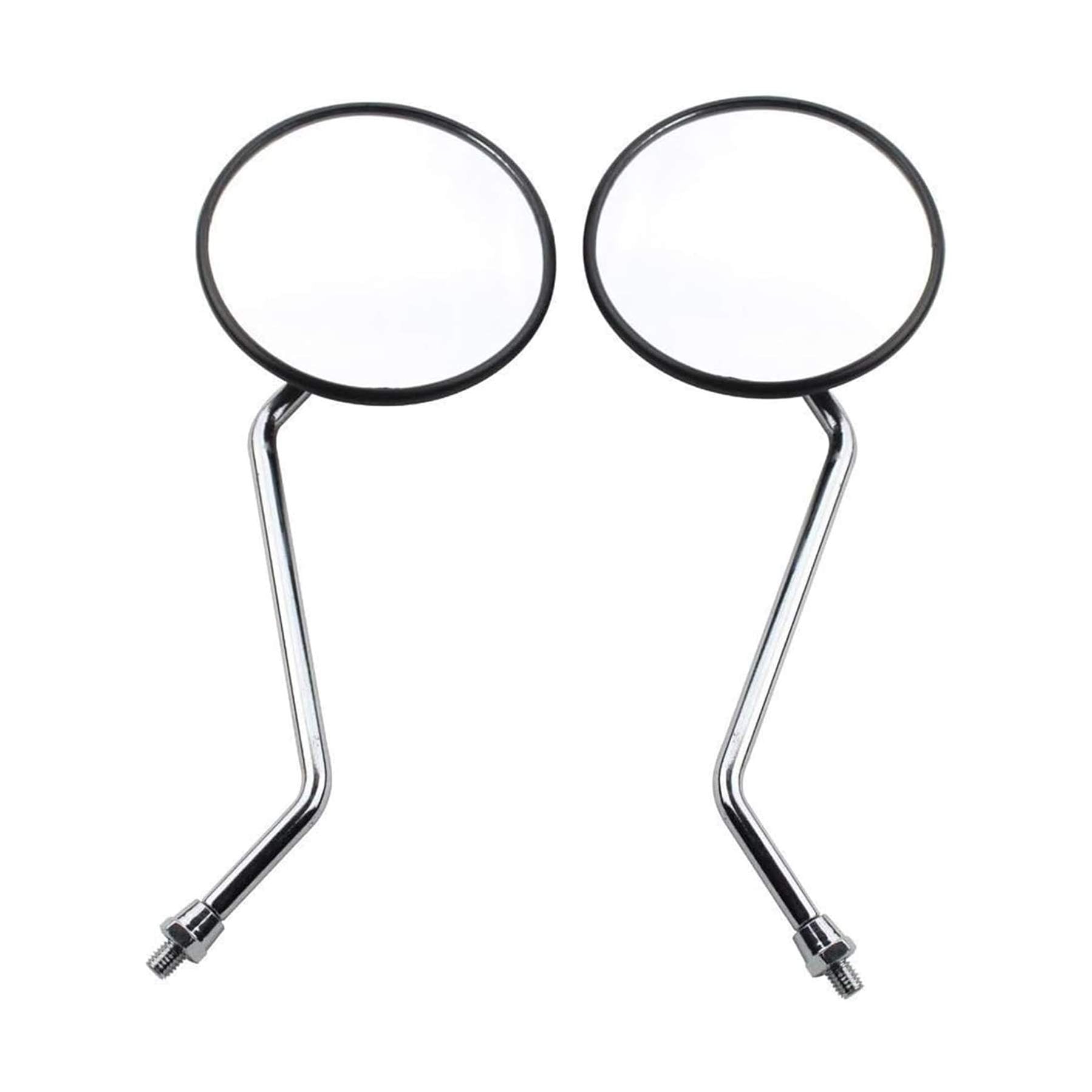 GOOFIT 8mm Black Round Rearview Mirror for 50cc 70cc 90cc 110cc 125cc 150cc 200cc 250cc ATV Quad Scooter Motorcycle Pit Dirt Bike Moped