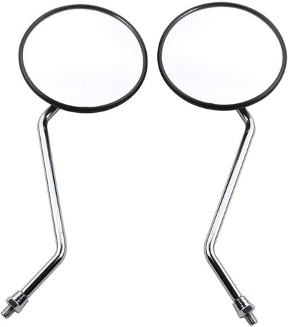 GOOFIT 8mm Black Round Rearview Mirror for 50cc 70cc 90cc 110cc 125cc 150cc 200cc 250cc ATV Quad Scooter Motorcycle Pit Dirt Bike Moped