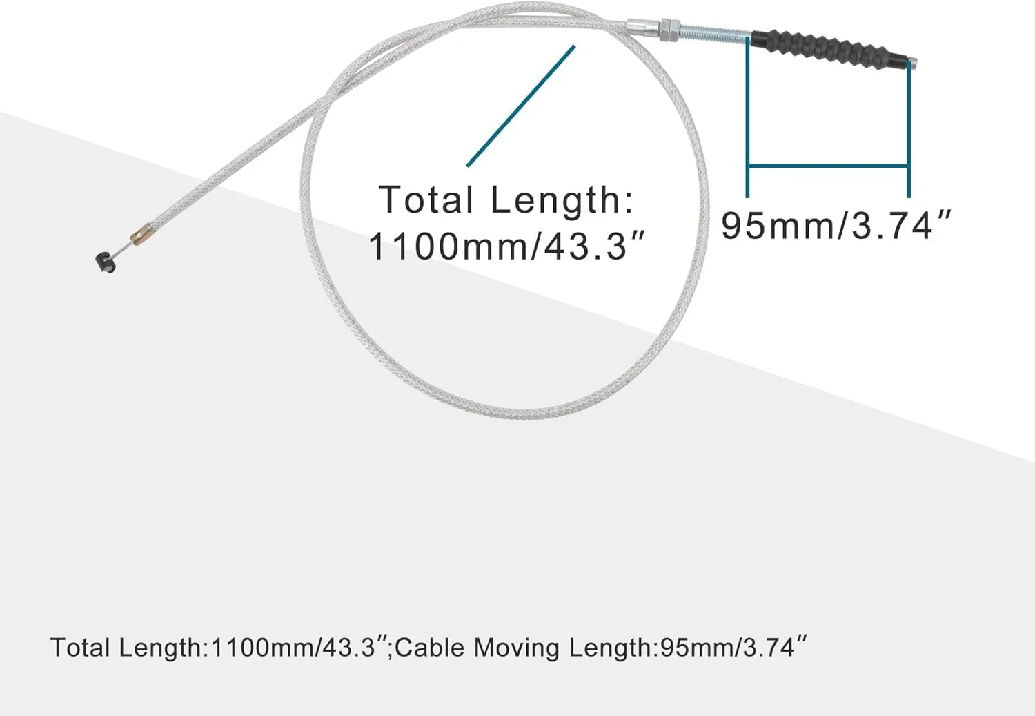 43.31" Heavy-Duty Clutch Cable for 125cc & 150cc Dirt Pit Bike & ATV | 1100mm - goofitmoto