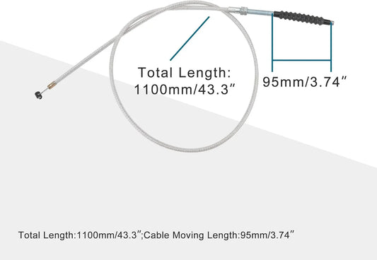 43.31" Heavy-Duty Clutch Cable for 125cc & 150cc Dirt Pit Bike & ATV | 1100mm - goofitmoto